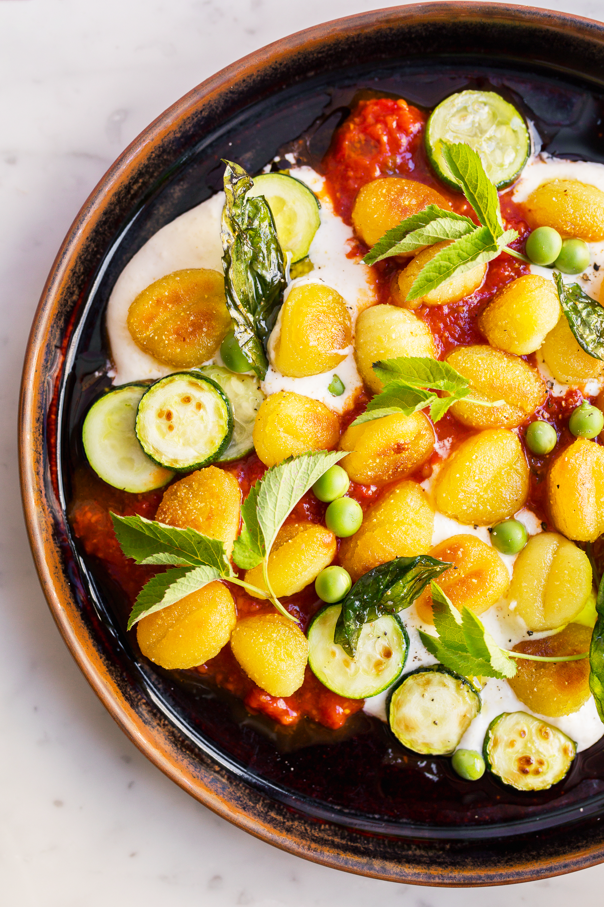 A plate of gnocchi